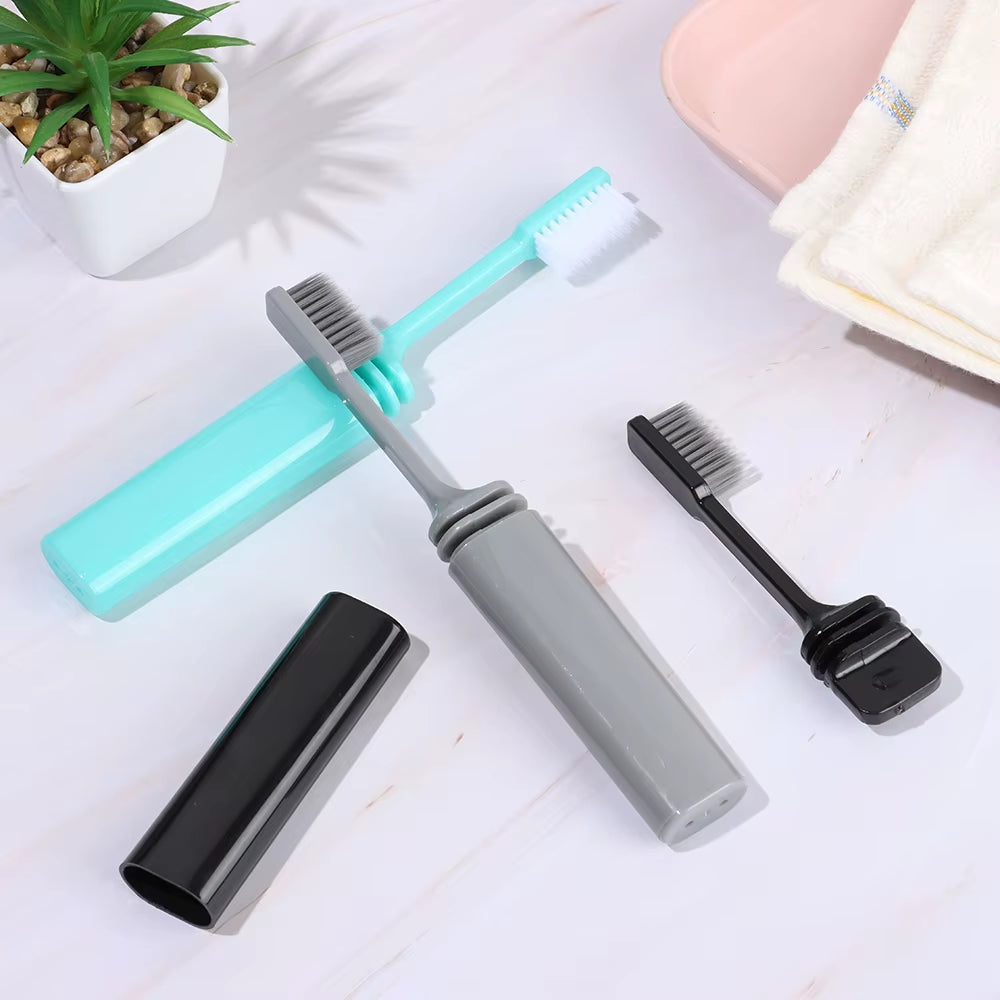 1Pc Folding Toothbrush Portable Travel Camping Outdoor Tooth Brush Soft Foldable Toothbrush Hygiene Oral Cleaning Accessories