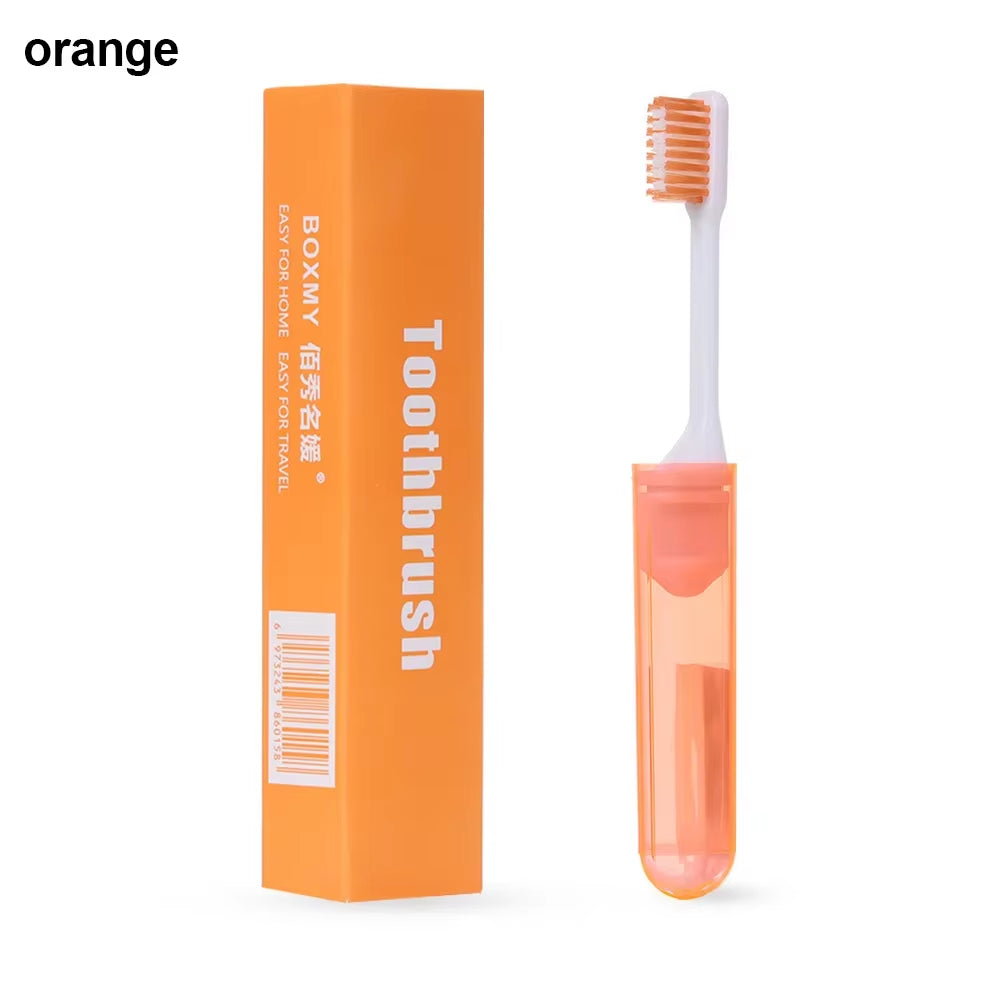 1Pc Folding Toothbrush Portable Travel Camping Outdoor Tooth Brush Soft Foldable Toothbrush Hygiene Oral Cleaning Accessories