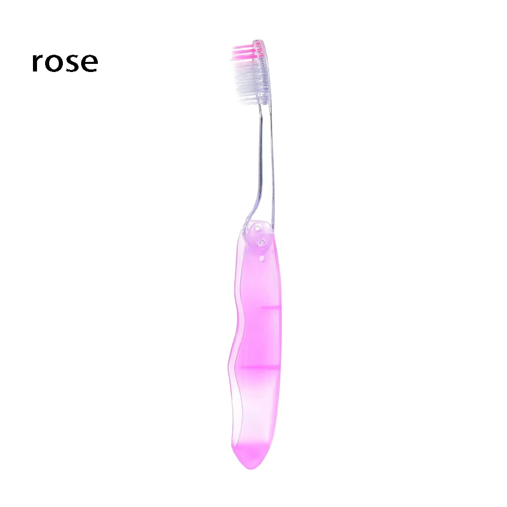 1Pc Folding Toothbrush Portable Travel Camping Outdoor Tooth Brush Soft Foldable Toothbrush Hygiene Oral Cleaning Accessories