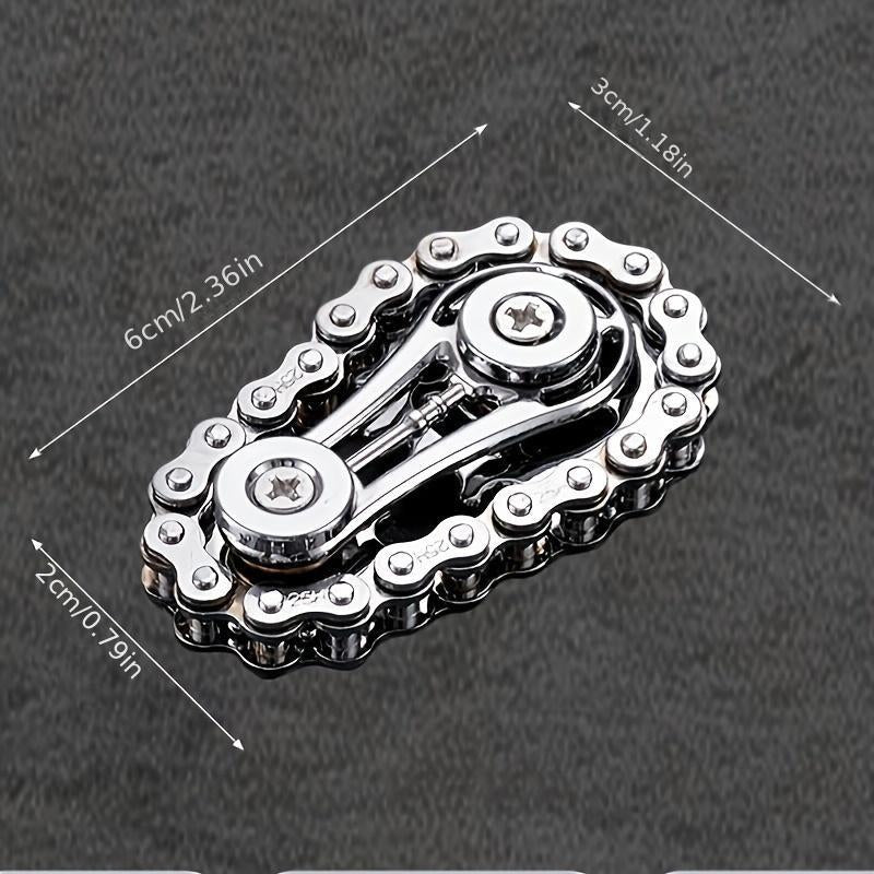 Bicycle Sprocket Fidget Spinner, Stainlesssteel Metal Sprocket Toy, Anxiety Relieffinger Spinner Toy, Suitable for Autisticchildren and Adults 2025