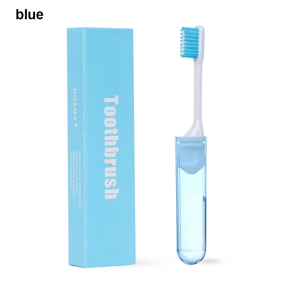 1Pc Folding Toothbrush Portable Travel Camping Outdoor Tooth Brush Soft Foldable Toothbrush Hygiene Oral Cleaning Accessories