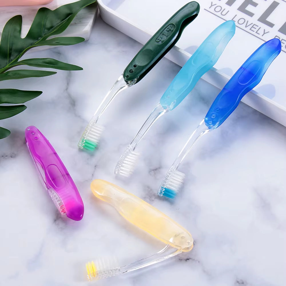 1Pc Folding Toothbrush Portable Travel Camping Outdoor Tooth Brush Soft Foldable Toothbrush Hygiene Oral Cleaning Accessories
