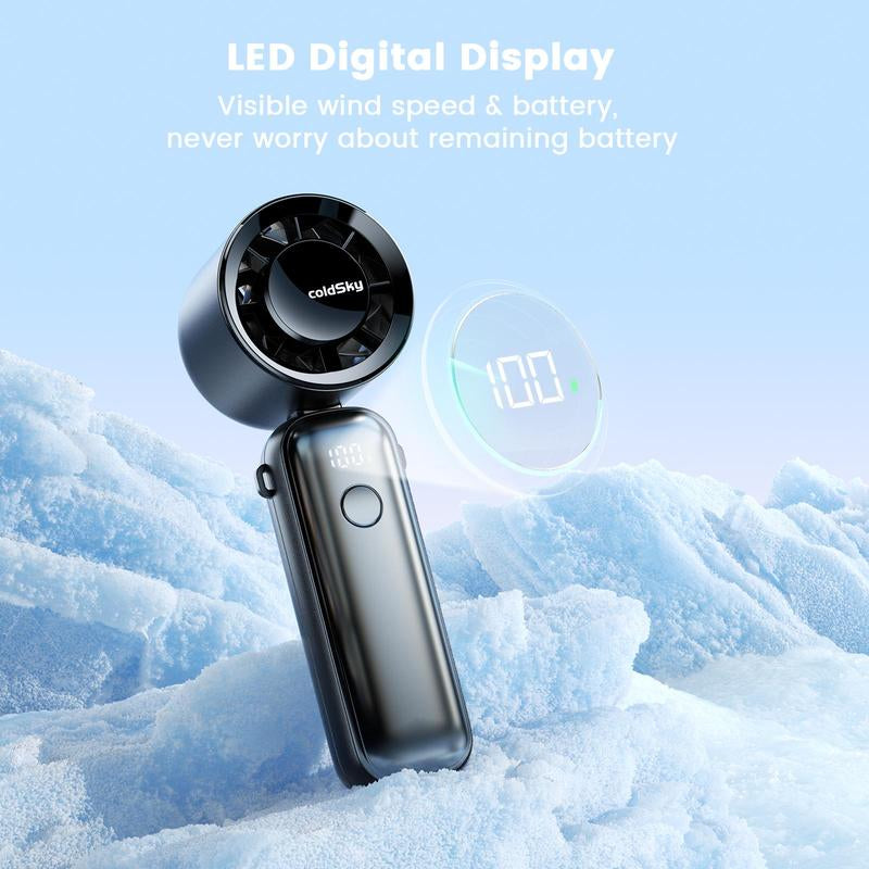COLDSKY Portable Handheld High-Speed Fan, USB Rechargeable Handheld Fan, Household Appliances for Home Office Use