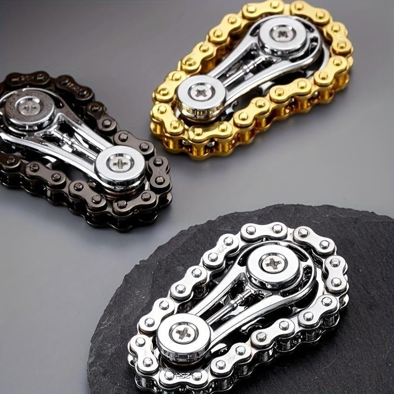 Bicycle Sprocket Fidget Spinner, Stainlesssteel Metal Sprocket Toy, Anxiety Relieffinger Spinner Toy, Suitable for Autisticchildren and Adults 2025