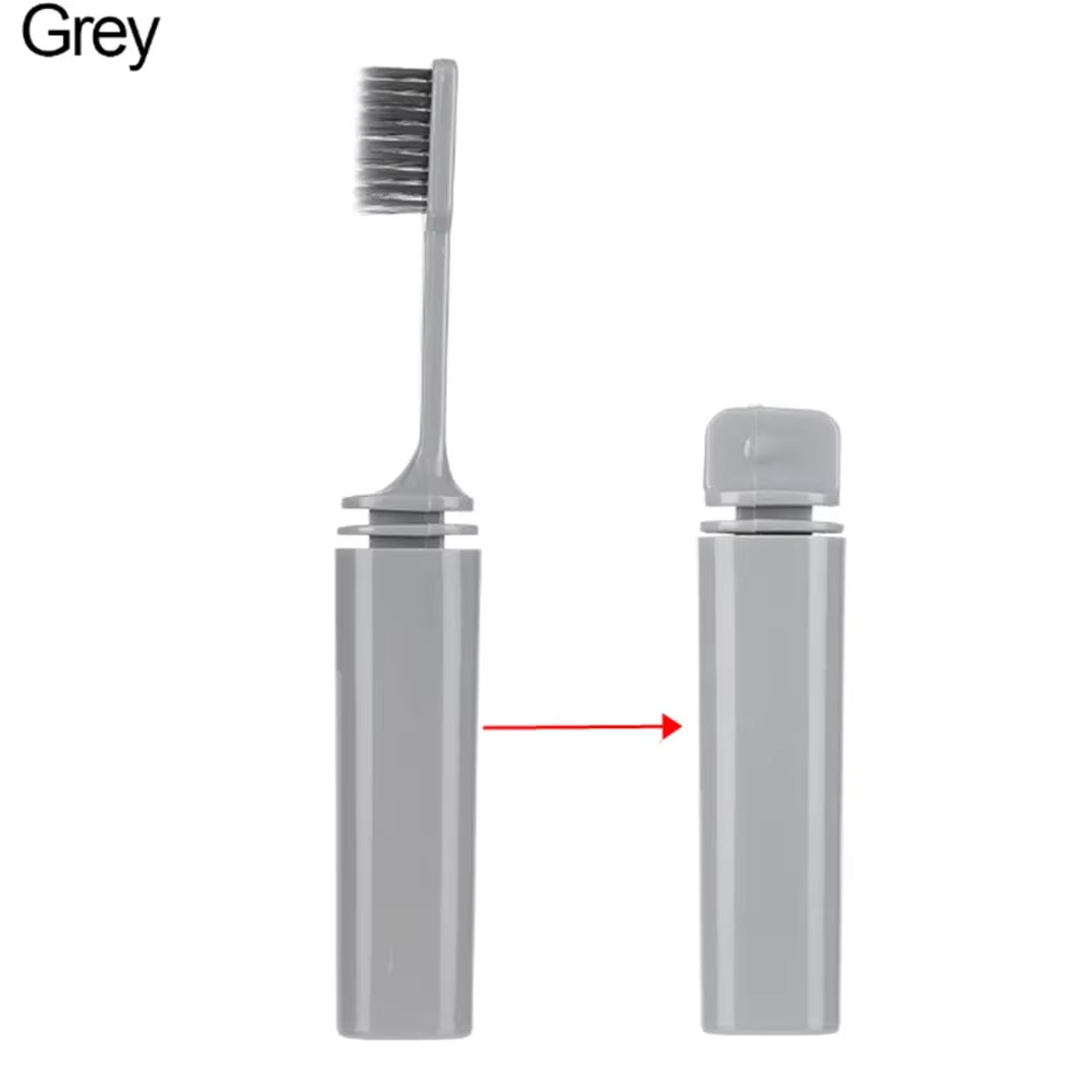 1Pc Folding Toothbrush Portable Travel Camping Outdoor Tooth Brush Soft Foldable Toothbrush Hygiene Oral Cleaning Accessories