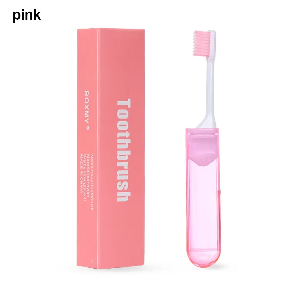1Pc Folding Toothbrush Portable Travel Camping Outdoor Tooth Brush Soft Foldable Toothbrush Hygiene Oral Cleaning Accessories