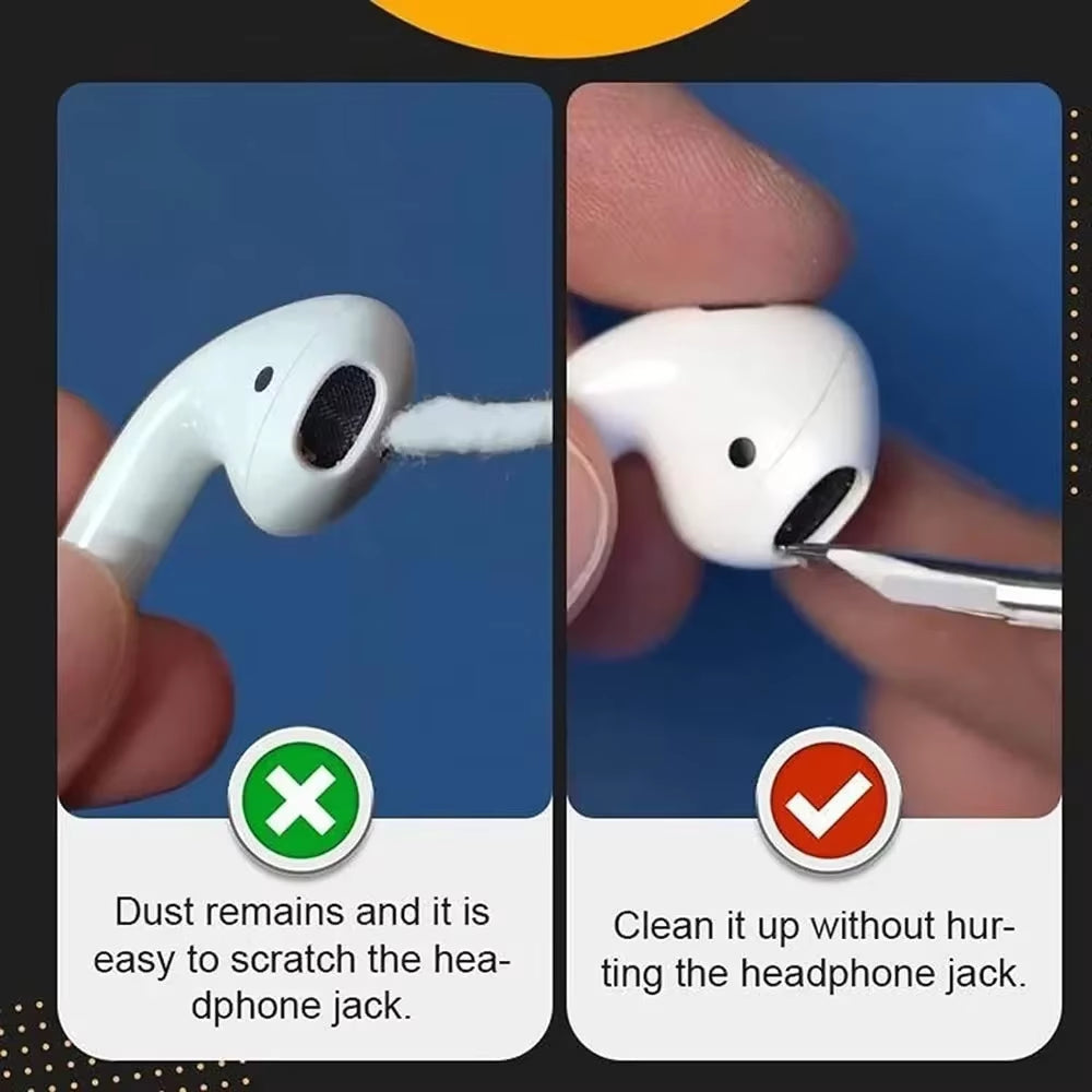 3 in 1 Earphones Brushes Cleaning Tool for Airpods Pro 3 2 1 Earbud Case Cleaner Kit Clean Pen for Xiaomi Airpots 3Pro