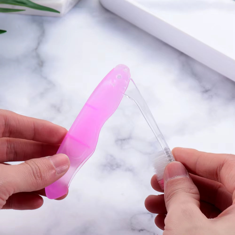 1Pc Folding Toothbrush Portable Travel Camping Outdoor Tooth Brush Soft Foldable Toothbrush Hygiene Oral Cleaning Accessories
