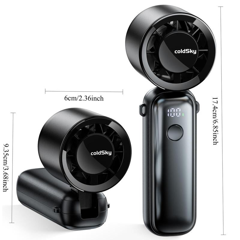 COLDSKY Portable Handheld High-Speed Fan, USB Rechargeable Handheld Fan, Household Appliances for Home Office Use