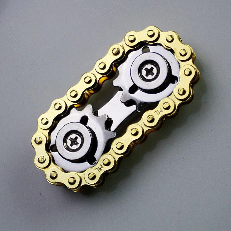 Bicycle Sprocket Fidget Spinner, Stainlesssteel Metal Sprocket Toy, Anxiety Relieffinger Spinner Toy, Suitable for Autisticchildren and Adults 2025