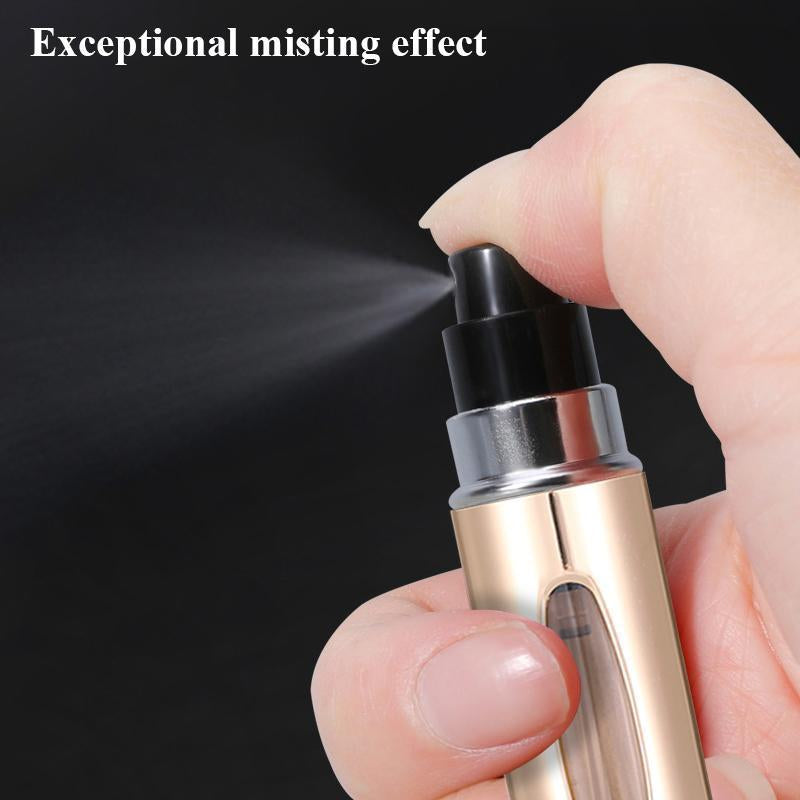 4PCS 5Ml Refillable Perfume Atomizer | Tsa-Approved Travel Spray Bottle, Leak-Proof Continuous Mist for Cologne & Body Mists – Mini Decanter Gift Set for Men (Fall/Holiday Essentials